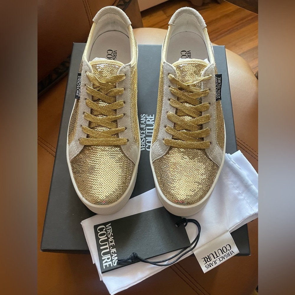 Versace Jeans Couture platform sneakers, sz 38